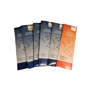 TOPCO Comfrot Top Ivory Knee-Highs 5 Reg/1 Queen- 2 Prs Per Pack, Reinforced Toe